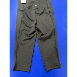 Calia Womens High-Rise Knee Crop PowerMove Leggings XS Pure Black